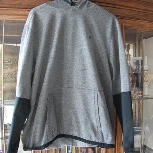 Men Black And Gray Champion Hoodie Size XL